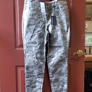 Needle And Cloth Gray Camouflage Skinny Jeans for Women 14